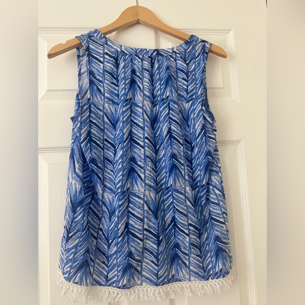Lilly Pulitzer Kipper Tank Top Blouse - Picture 3 of 5